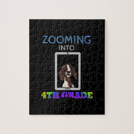 Grappige geit virtuele 4e klas terug naar school 2 legpuzzel (Verticaal)