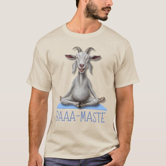 Grappige Geit Yoga Meditatie Pose, Yoga Geit Liefh T-shirt (Voorkant)