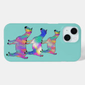 Grappige Geiten Kleurrijke Boerderijdier Kunst Case-Mate iPhone Case (Achterkant (horizontaal))