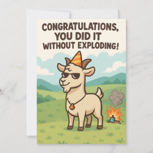Grappige geiten wenskaart - Gefeliciteerd Bedankkaart