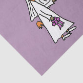 Grappige geitenbruid en -bruidegom trouwdag tissuepapier (Detail)