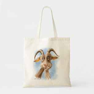 Grappige geitencartoon tote bag