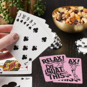 Grappige Geitencitaat Ontspan Ik Heb Deze Geit Pokerkaarten (Insitu)