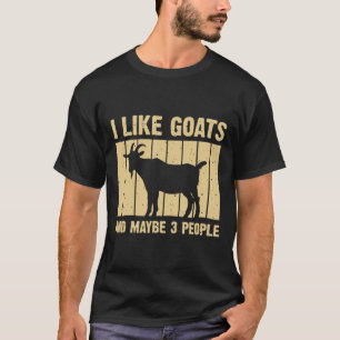 Grappige geitenkunst voor mannen vrouwen kinderen t-shirt