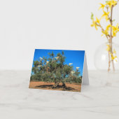 Grappige geitjes in bomen kaart (Gele Bloem)