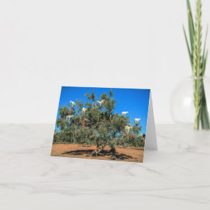 Grappige geitjes in bomen kaart