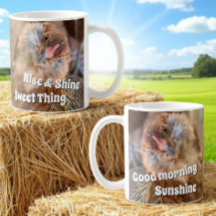 Grappige gekantelde kip hoofd foto sjabloon