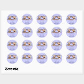 grappige gekke bruiloft bruidegom ronde sticker (Vel)