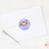 grappige gekke bruiloft bruidegom ronde sticker (Envelop)