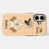 Grappige Gekke gans gepersonaliseerd Case-Mate iPhone Case (Achterkant (horizontaal))
