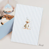 Grappige Gekke Gans Schattige Pinstripe Boy 6e Ver Kaart