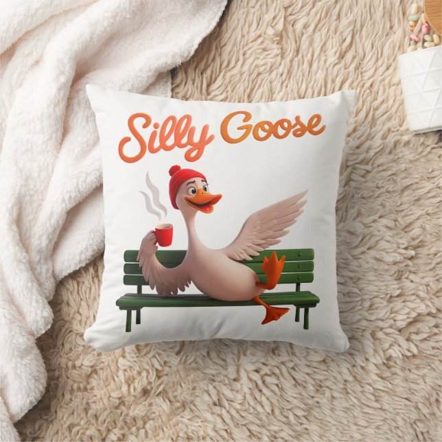 Grappige Gekke Gans Schattigee Gans Meme Goose Kussen (Deken)