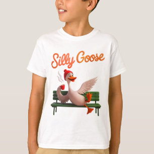 Grappige Gekke Gans Schattigee Gans Meme Goose T-shirt
