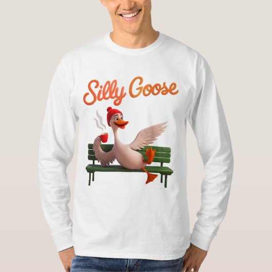 Grappige Gekke Gans Schattigee Gans Meme Goose T-shirt (Voorkant)