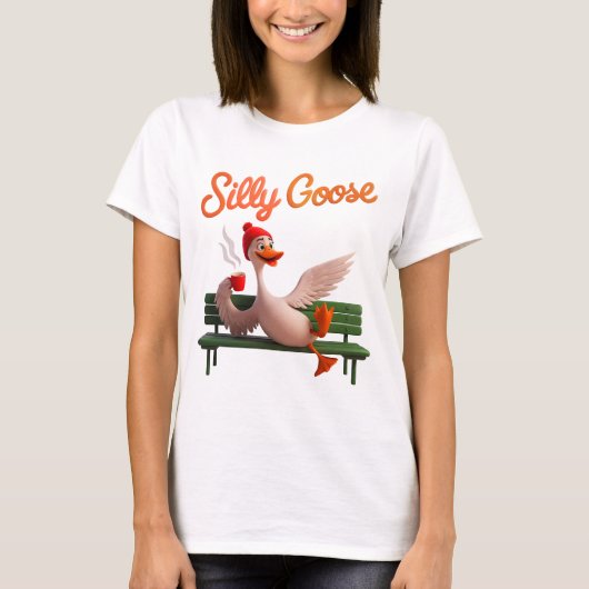 Grappige Gekke Gans Schattigee Gans Meme Goose T-shirt (Voorkant)