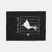 Grappige Gekke Goose Lover Mugshot Meme - Got Too  Fleece Deken (Voorkant (Horizontaal))