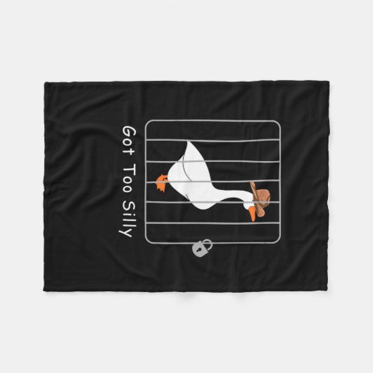 Grappige Gekke Goose Lover Mugshot Meme - Got Too  Fleece Deken (Voorkant (Horizontaal))