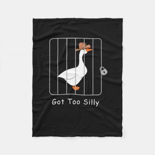 Grappige Gekke Goose Lover Mugshot Meme - Got Too  Fleece Deken (Voorkant)