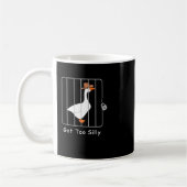 Grappige Gekke Goose Lover Mugshot Meme - Got Too Koffiemok (Links)