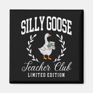 Grappige Gekke Goose Teacher Club Teacher Apprecia Magneet