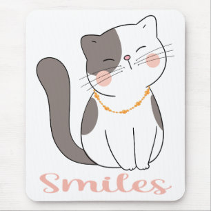 Grappige Gekke Kat Dames Kitty Moeder Cartoon Cute Muismat