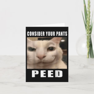 Grappige Gekke kattenmemes van 919 Design beschouw Kaart