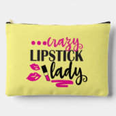 Grappige gekke lippenstift dame word art etui (Voorkant)