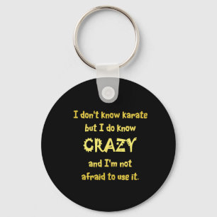 Grappige Gekke of Karate Grap Sleutelhanger