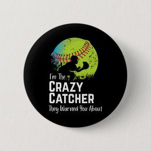 Grappige Gekke Vang T En Ll Speler Zachte Sport Ronde Button 5,7 Cm