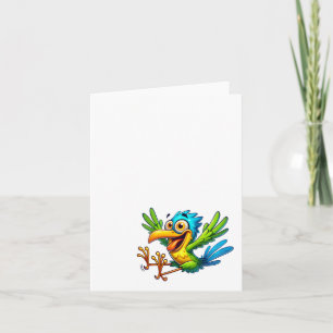 Grappige Gekke Vogel #4, bedankkaartjes Bedankkaart
