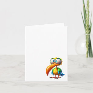 Grappige Gekke Vogel #5, bedankkaartjes Bedankkaart