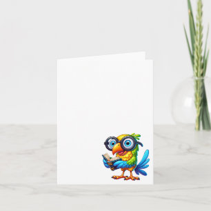 Grappige Gekke vogel, Dank je, Notitiekaart #11