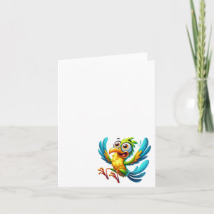 Grappige Gekke vogel, Dank je, Notitiekaart #9