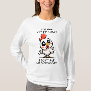 Grappige gekke woordkunst t-shirt