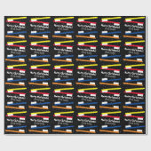 Grappige gekleurde tandenborstels patroon Kerstmis Cadeaupapier (Vlak)