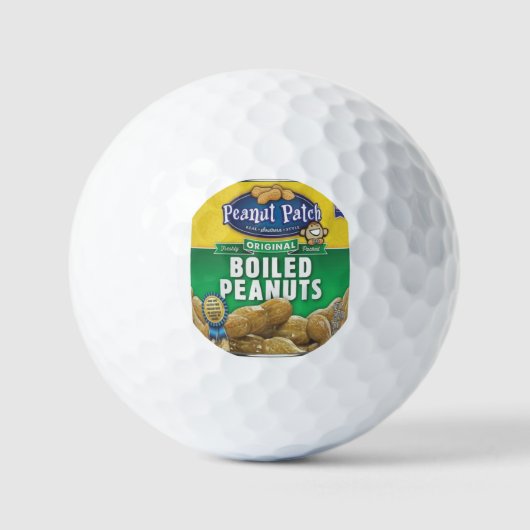 Grappige gekookte pinda's golfballen (Voorkant)