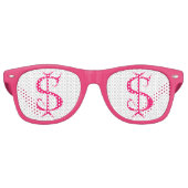 Grappige geld nieuwigheidsbril retro zonnebril (Voorkant)