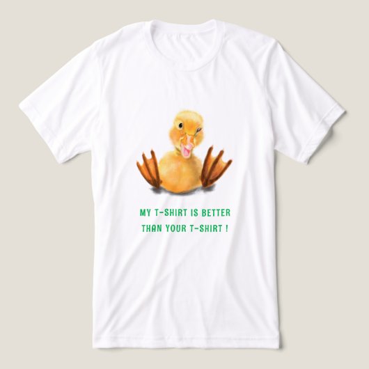 Grappige Gele Eend en Aantrekkelijke Tekst Tri-Blend Shirt (Design voorkant)