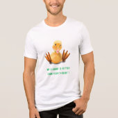 Grappige Gele Eend en Aantrekkelijke Tekst Tri-Blend Shirt (Voorkant)