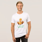Grappige Gele Eend en Aantrekkelijke Tekst Tri-Blend Shirt (Voorkant volledig)