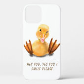 Grappige Gele Eend iPhone Case - Aanpasbaar (Achterkant)