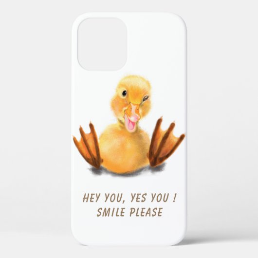 Grappige Gele Eend iPhone Case - Aanpasbaar (Achterkant)
