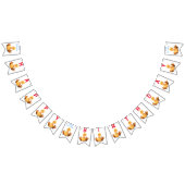 Grappige gele eend speelse knipoog - Happy Birthda Vlaggetjes (Alle)