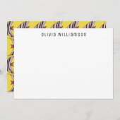 Grappige Gele Engelvis Notitiekaart Notitiekaartje (Voorkant / Achterkant)