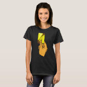 Grappige Gele Kaart Scheidsrechter Gift Hand Cool T-shirt (Voorkant volledig)