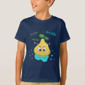 Grappige gele peer t-shirt (Voorkant)