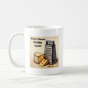 Grappige gele politieke cheesy koffiemok