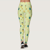 Grappige geleerde, in paniek geraakte emoji's leggings (Achterkant)
