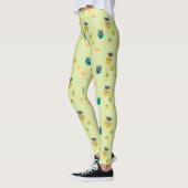 Grappige geleerde, in paniek geraakte emoji's leggings (Links)