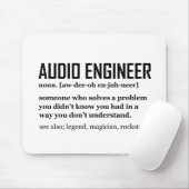 Grappige Geluidstechnicus Audio Engineering Defini Muismat (Met muis)